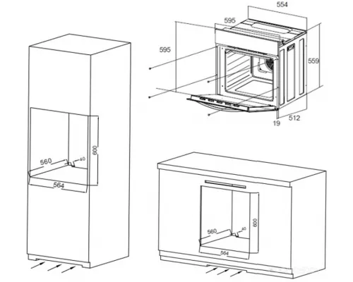 Шкаф духовой электрический MAUNFELD EOEC.564TB