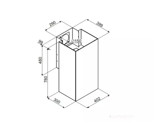 Кухонная вытяжка MAUNFELD Bath Plus 402 чёрный