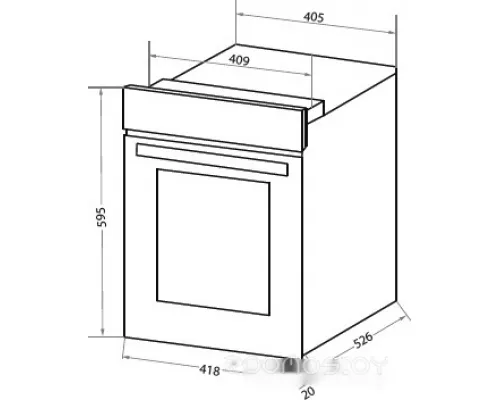 Шкаф духовой электрический HOMSair OEM451BK