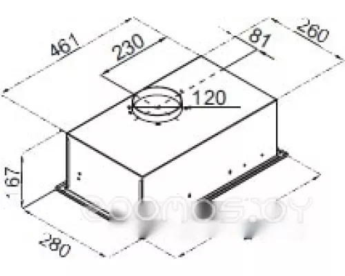 Кухонная вытяжка MAUNFELD Crosby Singl 5028 нержавеющая сталь