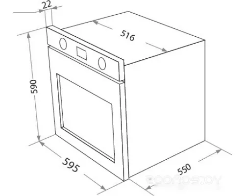 Шкаф духовой электрический HOMSair OEF657WH