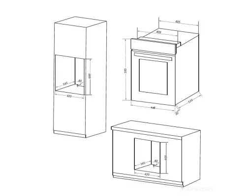 Шкаф духовой электрический MAUNFELD EOEM519B