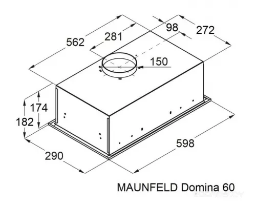 Кухонная вытяжка MAUNFELD Domina 60 белый