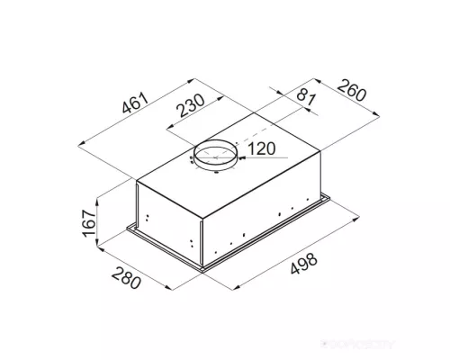 Кухонная вытяжка MAUNFELD Crosby Singl 5028 черный