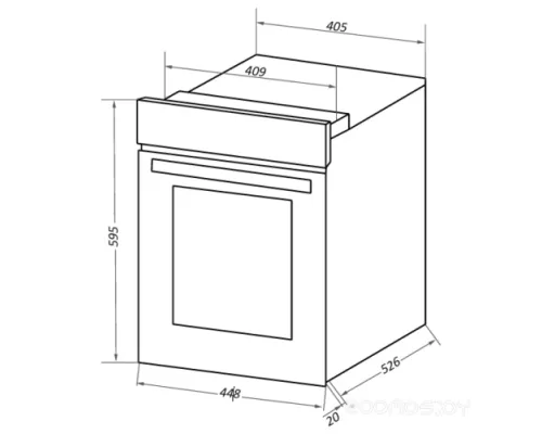 Шкаф духовой электрический MAUNFELD EOEC516B