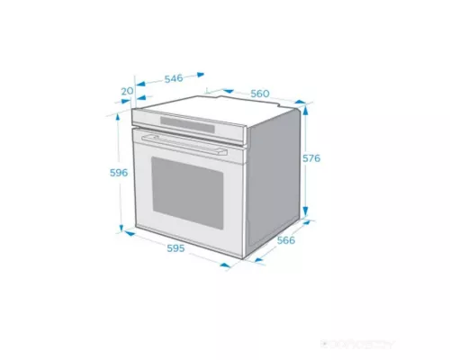 Шкаф духовой электрический MAUNFELD MEOM729PB2