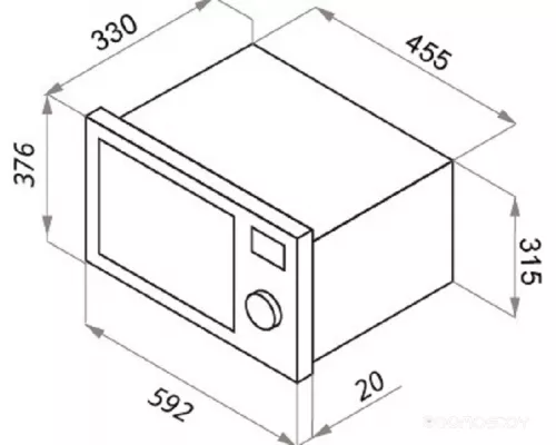 Микроволновая печь встраиваемая MAUNFELD JBMO.20.5GRBG