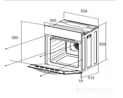 Шкаф духовой электрический MAUNFELD EOEC.564B