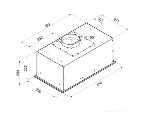 Кухонная вытяжка MAUNFELD Crosby Power 50 черный