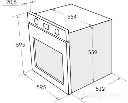 Шкаф духовой электрический MAUNFELD EOEH.5811B