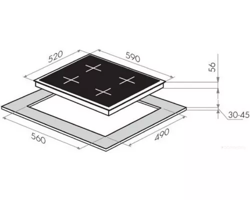 Индукционная варочная панель MAUNFELD MVI59.2FL-WH