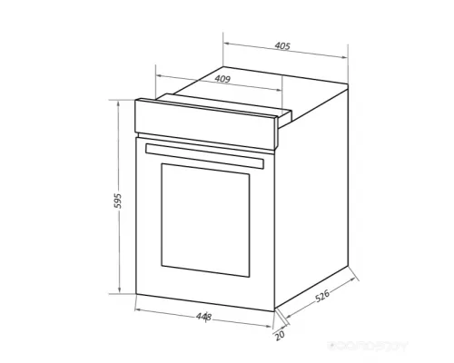 Шкаф духовой электрический MAUNFELD EOEC516BG