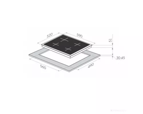 Газовая варочная панель HOMSair HGG641EWH