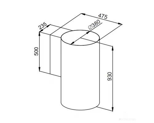 Кухонная вытяжка MAUNFELD Lee Wall (sensor) 39 белый