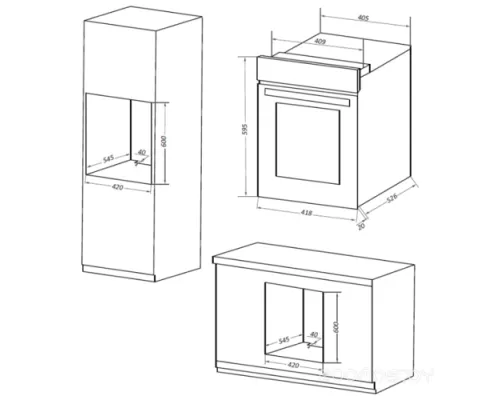 Шкаф духовой электрический MAUNFELD EOEM516B