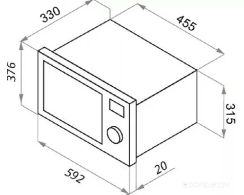 Микроволновая печь встраиваемая MAUNFELD JBMO.20.5S