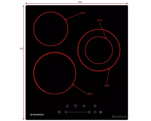 Электрическая варочная панель MAUNFELD CVCE453DBK