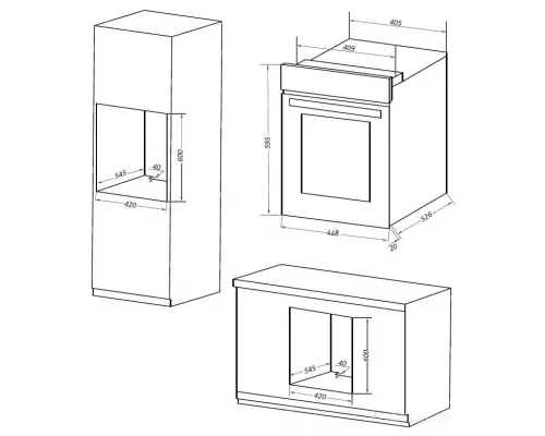 Шкаф духовой электрический MAUNFELD EOEM516BG