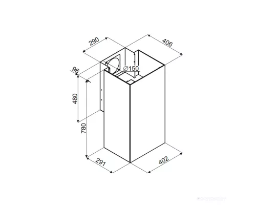 Кухонная вытяжка MAUNFELD Bath Plus 402IL чёрный