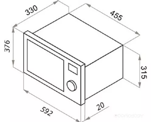 Микроволновая печь встраиваемая MAUNFELD JBMO.20.5GRIB