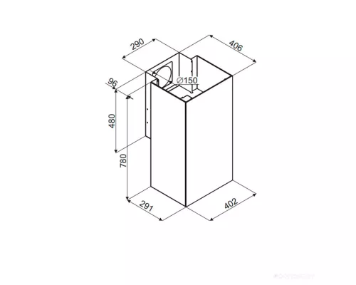 Кухонная вытяжка MAUNFELD Bath Isla 402 нержавеющая сталь