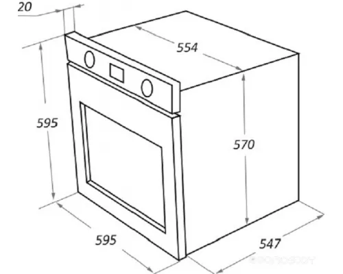 Шкаф духовой электрический MAUNFELD EOEM.769B3