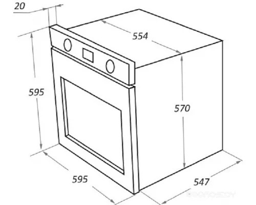 Шкаф духовой электрический MAUNFELD EOEM.769W