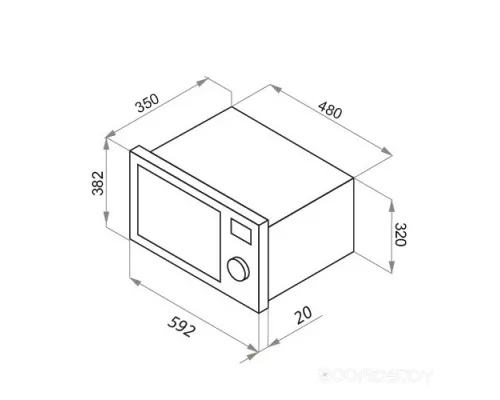 Микроволновая печь встраиваемая MAUNFELD XBMO202S