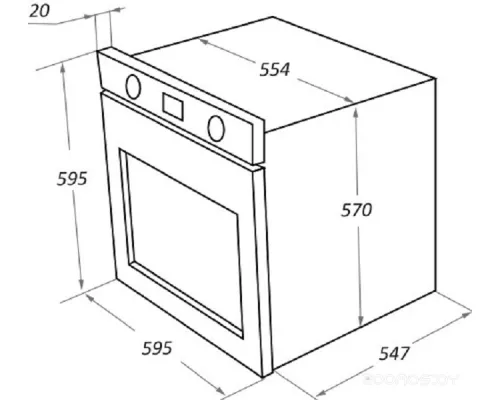 Шкаф духовой электрический MAUNFELD EOEM.769B2