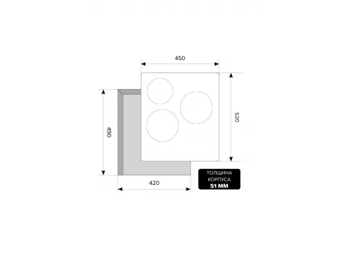 Индукционная варочная поверхность LEX EVI 430 BL