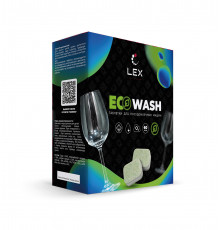 Таблетки для посудомоечных машин, бесфосфатные, 3 слоя (60 шт.) LEX ECOWASH
