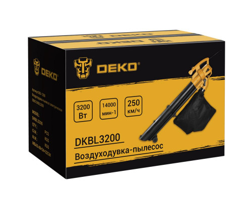 Воздуходувка-пылесос электрическая DEKO DKBL3200 065-1208