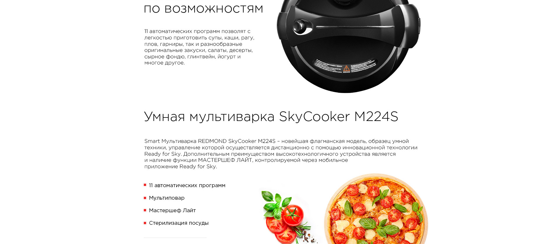 Умная мультиварка REDMOND SkyCooker M224S