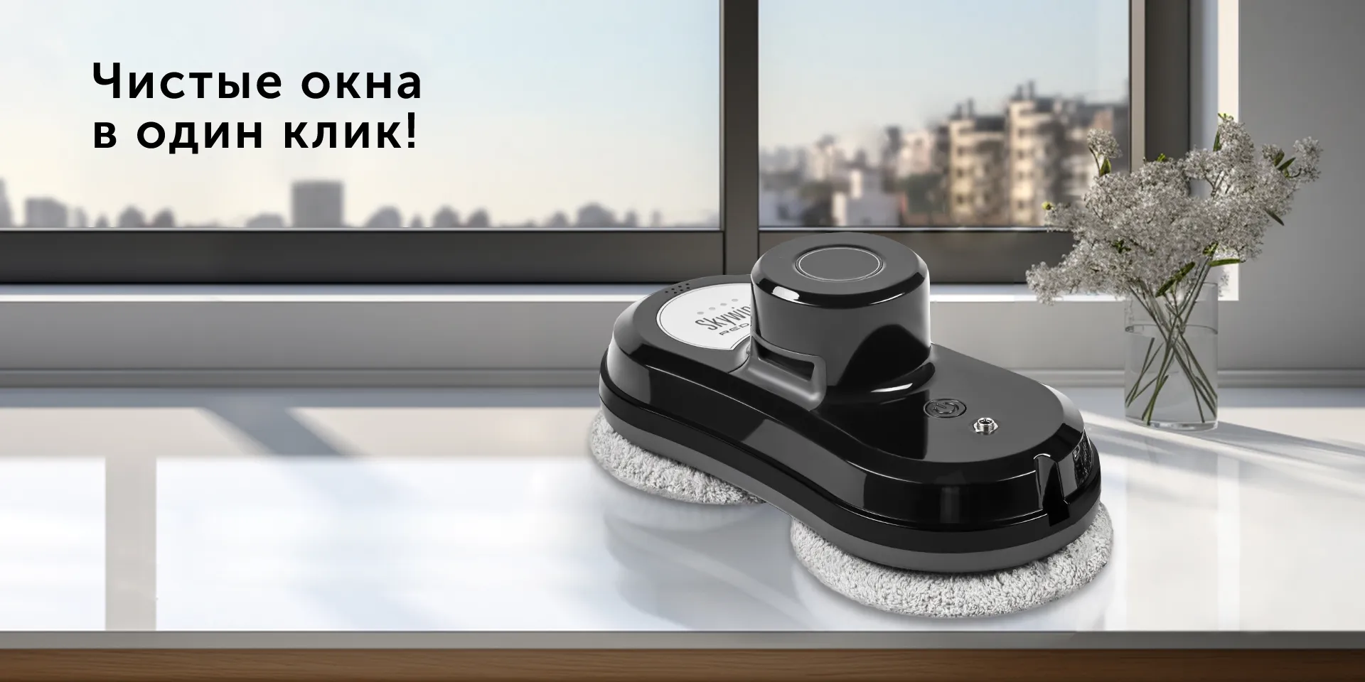 Умный робот-мойщик окон RED SOLUTION SkyWiper RV-RW001S