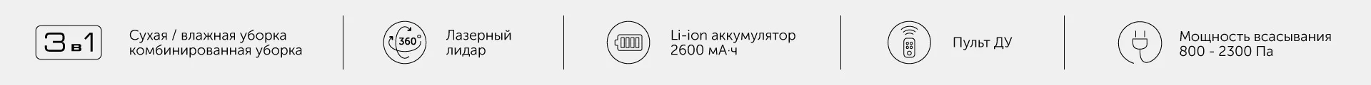 Умный робот-пылесос RED solution RV-RL6000S Wi-Fi